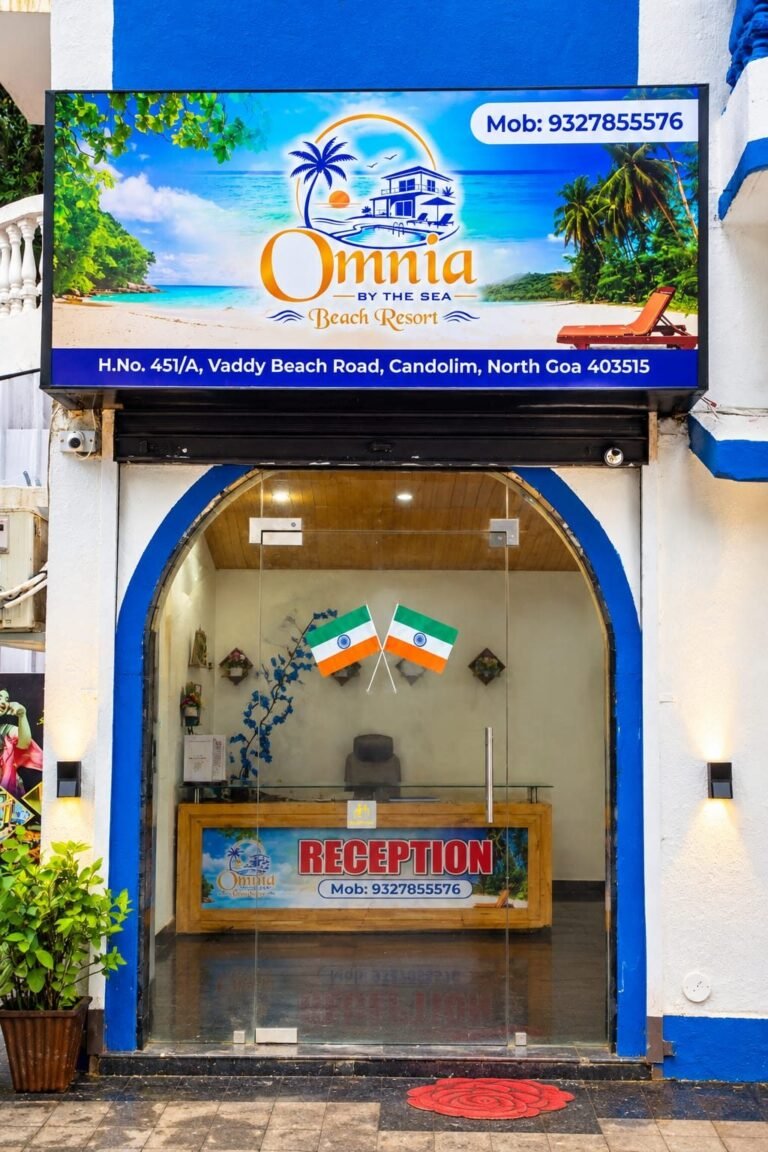 Entrance and reception of Omnia By The Sea, Vaddy Beach Road, Candolim